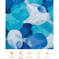 thumbnail image 3 of (180x180cm) Cortina de ducha de poliéster impermeable con flores de plantas D, 3 of 4