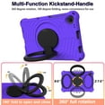 thumbnail image 2 of Kids Case for Lenovo Tab M10 Plus 10.3" 2020 TB-X606F with Pencil Holder/Multi-Function Kickstand-Handle/Shoulder Strap, Protection Duty Shockproof Silicone Cover for Tab M10 Plus - Purple, 2 of 8