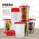 thumbnail image 2 of Contenedores para congelador Tafura, 1 litro (32 oz), paquete de 10 con tapas giratorias, 2 of 7
