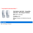 thumbnail image 2 of Side Marker Light Bulb - Compatible with 2016 - 2017 Nissan TITAN XD, 2 of 2