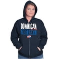 thumbnail image 3 of Dominican Not Can't DR Heritage Pride Zip Up Hoodie Men's Women's Brisco Brands S, 3 of 5