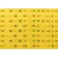thumbnail image 1 of Ahgly Company Indoor Rectangle Abstract Yellow Modern Area Rugs, 7' x 10', 1 of 4