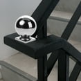 thumbnail image 6 of QIFULL Silver Stainless Steel Stair Railing Ball Decorative Handrail Finial for Home Use, 6 of 8
