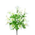 thumbnail image 2 of Artificial Flowers Fake Bouquet for Home Office Decor | 20 Inch Tall Plastic | Low Maintenance Faux Floral Arrangement, 2 of 6