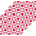 thumbnail image 2 of GZHJMY Valentine's Day Heart Cotton Washcloths Set of 6, 12"x12" Super Soft Absorbent Wash Cloths Bathroom Face Cloths Fingertip Towels for Gym Hotel and Spa, 2 of 7