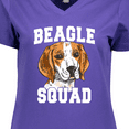 thumbnail image 4 of Inktastic Dog Beagle Squad Women's V-Neck T-Shirt, 4 of 5