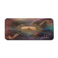 thumbnail image 1 of Magic Computer Mouse Pad, Double Exposure Outer Space Mixed with Earth Symbolic Eternity Details Print, Rectangle Non-Slip Rubber Mousepad X-Large, 35" x 15" Gaming Size, Purple Tan, by Ambesonne, 1 of 2