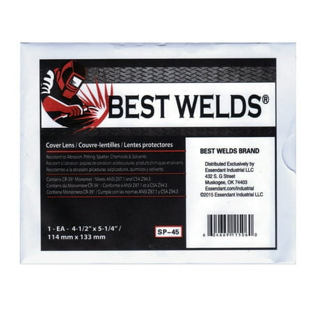 Best Welds SP-45 BW 4 1/2X 5 1/4 100% CR-39 COVER LENS