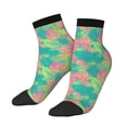 thumbnail image 2 of Bingfone Colorful Palm Leaves Design Patterned Men'S Women'S Casual Cotton Socks, 2 of 9