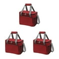 thumbnail image 2 of Youkk Thermal With Oxford Cloth Sturdy And Durable For Work Or School Easy To Polyester Thermal Lunch Bags Winered 3Set, 2 of 6