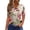White #14, variant on KDDYLITQ 250 Years Birthday Shirt Womens 250th Anniversary Printed Short Sleeve Tees Flag Button V Neck Lightweight T-Shirts Birthday Athletic Clothes Blue XL