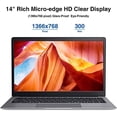 thumbnail image 3 of Laptop BiTECOOL 14'' intel Celeron J4005 6GB/128GB a 1TB SSD, 3 of 3