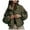 Light Green, variant on felwors Women Winter Sherpa Fleece Jacket Long Sleeve Zip Up Checkered Fuzzy Cropped Coats Warm Outwear with Pockets Red, XL