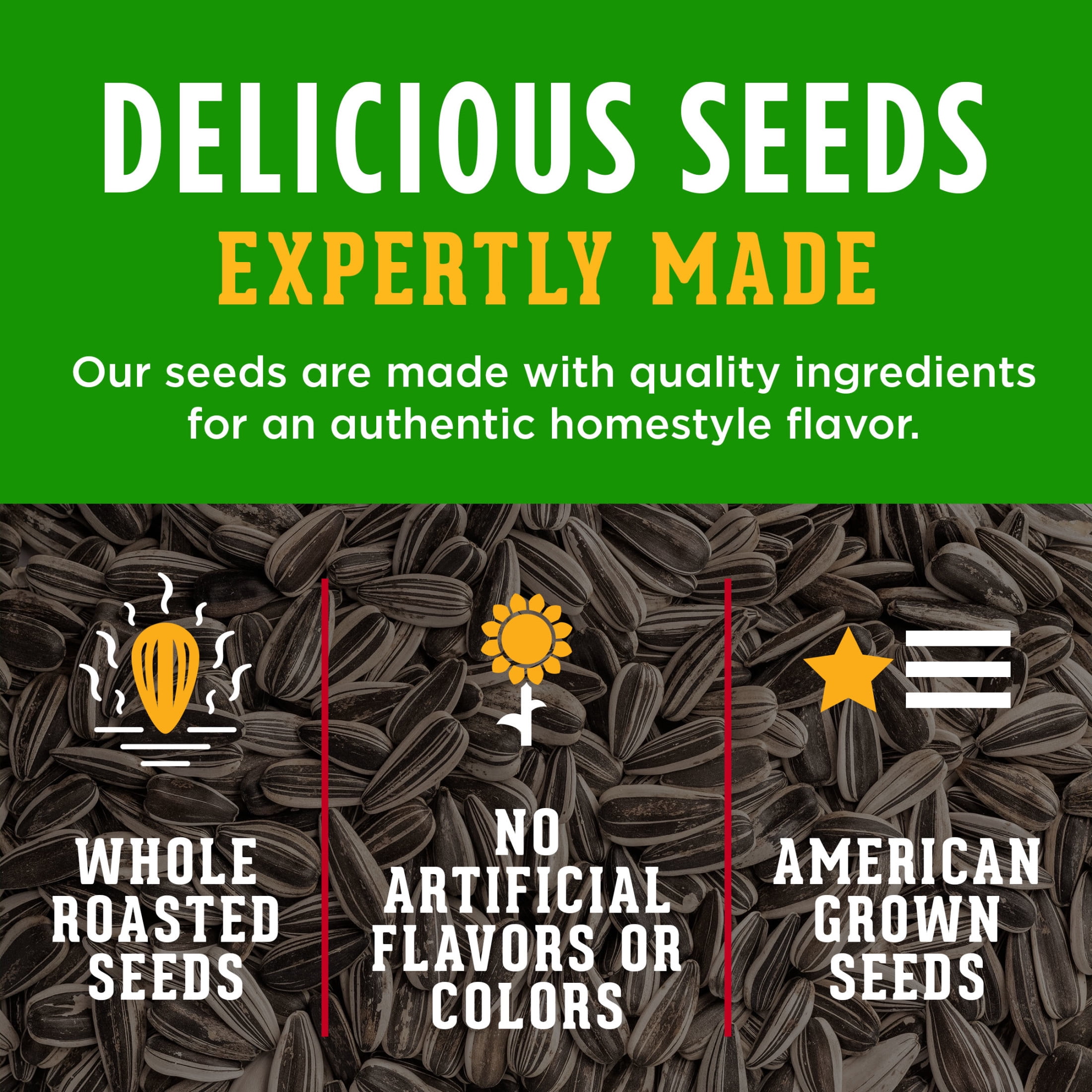 (3 pack) DAVID Reduced Sodium Sunflower Seeds, Original Flavor, 16 oz.