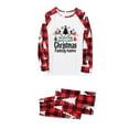 thumbnail image 5 of Odeerbi Christmas Pajamas for Family Holiday Long Sleeve Family Christmas Pajamas Matching Sets Dad Casual Printed Top Pants Outfits Loungewear Two-Piece Sleepwear Xmas PJs Set Red, 5 of 5