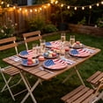 thumbnail image 4 of Kugisaki Independence Day Party Tableware Set Star Striped Flag Printed Disposable Plates & Paper Cup and Napkins for Holiday Home Parties, 4 of 6
