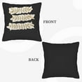 thumbnail image 6 of Elegant Set of 2 18x18in Throw Pillow Covers with Metallic Golden Leaf Patterns on Black Perfect for Couch Bed or Car Decor, 6 of 8