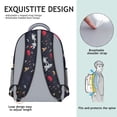 thumbnail image 2 of Starry Night Waterproof Backpack - Breathable & Durable with Spinal Support, Constellation Print for School & Commuting, 2 of 6