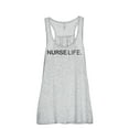thumbnail image 1 of Nurse Life Women's Fashion Sleeveless Flowy Racerback Tank Top Sport Grey Large, 1 of 5