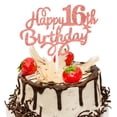 thumbnail image 1 of 1 pieza brillante dulce adolescente 16 decoración para tarta de cumpleaños, 16 años decoraciones para tarta de cumpleaños para 16 cumpleaños niños niñas fiesta de cumpleaños decoración de fiesta de, 1 of 7