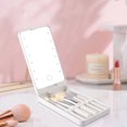 thumbnail image 4 of YFKFYTG Tools & Home Improvement,Makeup Brush Portable LED Makeup Mirror 360 Rotation Screen Makeup Mirror Lighting Makeup Mirror Women Gift Without Makeup Brush, 4 of 6