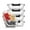 Black, variant on JoyJolt 3-Sectional Food Prep Storage Containers - Set of 5 - Grey