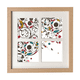 thumbnail image 1 of Modern Art Illustration flores plantas Pantalla de escritorio de pared de marco 4 aperturas, 1 of 4
