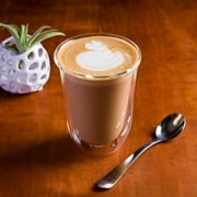Double-Wall Hand-Blown Insulated 7.5 oz Latte Glasses (Set of 2) | Brod & Taylor