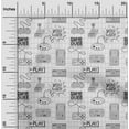 thumbnail image 2 of oneOone Velvet Gray Fabric Game Video Game Sewing Material Print Fabric By The Yard 58 Inch Wide, 2 of 4