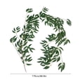 thumbnail image 3 of Twfbrm Artificial Willow Leaves Vine Twigs, 5.6 Ft Realistic Silk Willows Leaf Ivy Garland, UV-Resistant Real Touch Faux Hanging Plants, Spring Greenery Garland for Mantle Wedding Arch Fireplace, 3 of 6
