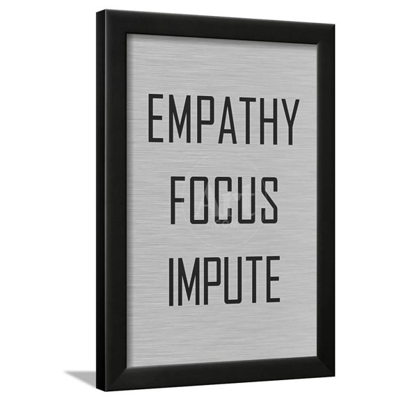 Empathy Focus Impute Philosophy, Framed Art Print Wall Art Sold by Art.Com