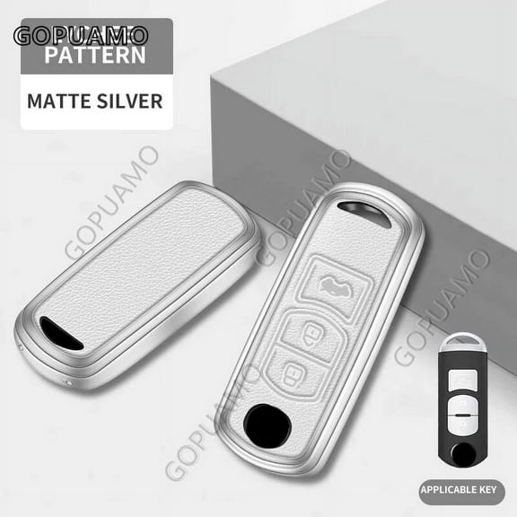For Mazda A 3 buttons key case 3 2 6 CX3 CX5 CX30 CX8 CX9 MX5 Remote Control Protector Key Cover Zinc alloy leather Car Key Case
