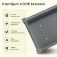 thumbnail image 6 of TT Nature Raised Garden Bed 47x22x30 in HDPE Elevated Planter Box for Vegetables, Herbs, Flowers - Outdoor Garden Bed for Patio, Balcony, Backyard, 6 of 9