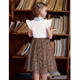 thumbnail image 4 of Arshiner Toddler Girls Summer Sundresses Crew Neck Tutu Gown Flower Girls Dresses for Party Wedding, 4 of 6