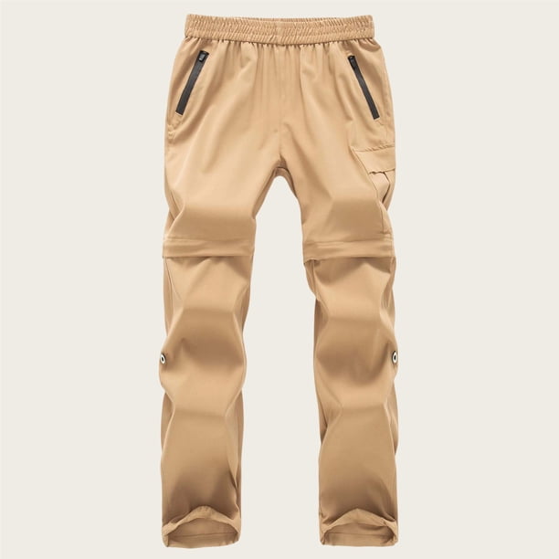 Pantalones largos para niños y niñas, de moda, de color sólido, desmontables, resistentes al viento y al agua, para senderismo al aire libre, pantalones para niños.