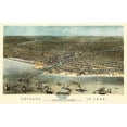 thumbnail image 3 of Ruger 24x17 Black Modern Framed Museum Art Print Titled - Chicago Illinois - Ruger 1868, 3 of 5