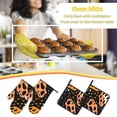 thumbnail image 6 of ZICANCN Oven Mitts and Pot Holders Sets, Orange Fashion Leopard Print Baking Sets Kitchen Heat Resistant 4 Pieces, 6 of 8