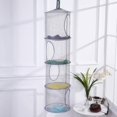 thumbnail image 2 of 2Pcs Stuffed Animal Storage Foldable Stuffed Animal Net or Hammock Organizer  4 Compartments Hanging Mesh Toy Storage Hammock for, 2 of 6
