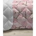 thumbnail image 3 of Stripes Down Alternative Comforter, Rhythmic Print of Pastel Colored Thick Lines Starry Elements Composition, Microfiber Quilt for All Season, 5 Sizes, Cream and Pale Pink, by Ambesonne, 3 of 3