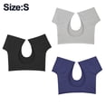 thumbnail image 2 of 3Pcs Underarm Sweat Vest Underarm Pads Armpit Sweat Pads Underarm Sweat Protector Sweating Guard for Women Girls - S, 2 of 5