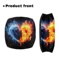thumbnail image 2 of HELLHERO Backrest Covers Walker Rollator Seat Back Cover and Senior Non-Slip Cover Removable and Washable for Seniors Adult, Red and Blue Flame Heart, 2 of 7