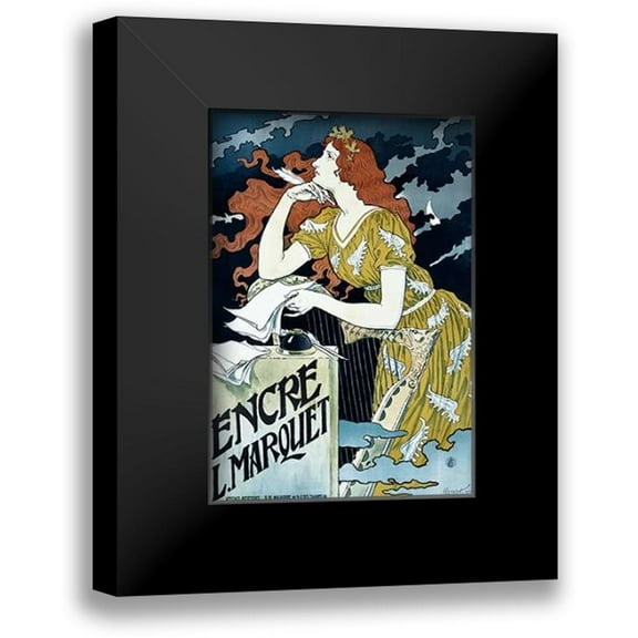 Grasset, Eugene 11x14 Black Modern Framed Museum Art Print Titled - Encre L. Marquet