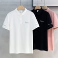 thumbnail image 4 of Camisa polo bordada de verano para hombre, manga corta, marca de moda, camiseta de cuello vuelto Pi Shuai para hombre, nueva camiseta de verano 2024, 4 of 5