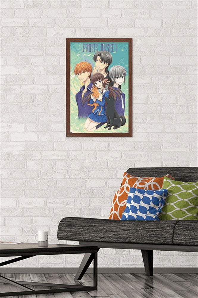 Fruits Basket - Art Work Wall Poster, 14.725" x 22.375", Framed