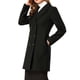 thumbnail image 4 of Abrigo largo de invierno de doble botonadura con solapa de muesca para mujer INSPIRE CHIC M Negro, 4 of 7