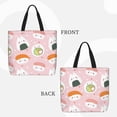 thumbnail image 3 of Vsdgher Cute Sushi print Tote Bag for Women Shoulder Bag with Zipper Large Shoulder Bag Handle Handbag Portable Washable for Travel, Work, 3 of 8