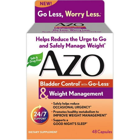 2 Pack - AZO Bladder Control with Go-Less & Weight Management Capsules 48