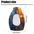 thumbnail image 7 of Uorisanigo Fire Wolf ATV Seat Cover Universal Four Wheeler Seat Cover Compatible with Polaris Scrambler 400 500 850 1000, Waterproof Non-Slip Cushion Pad(23×10 Inch), 7 of 7