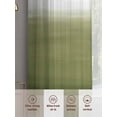 thumbnail image 6 of Sage Green Ombre Sheer Curtains 63 Inch Length 2 Panels for Living Room, Modern Abstract Art Texture Voile Kitchen Curtain Set, Luxury Privacy Drapes Window Treatment for Bedroom, 6 of 7