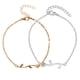 thumbnail image 5 of Aloy Anklet Creative Beautiful Simple Toble Chain Ornament Exquisito Faits Accessory Girl Joyería para decoración dorada Inevent AP009277-01, 5 of 7